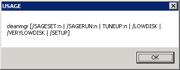 Справка по использованию cleanmgr.exe в Windows