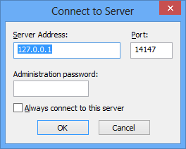 Подключение к FileZilla Server Interface