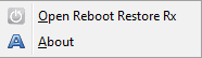 Активация режима восстановления Reboot Restore Rx